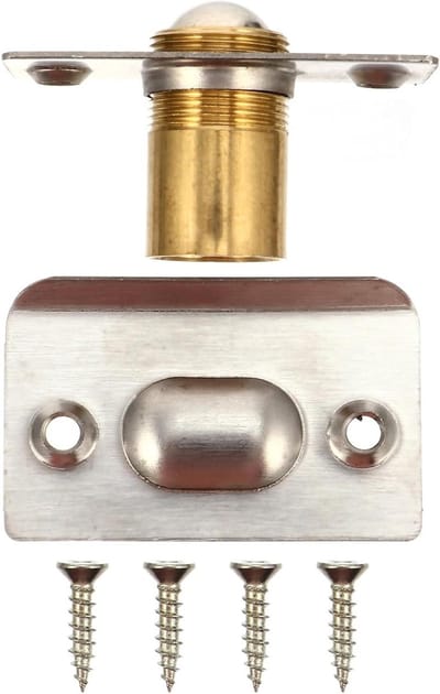 Kogelvangers - Deurveren Deursluiters - Kastdeuren Beveiligen - Massief Koperen Bal - 5.3 cm - Zilver
