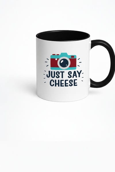 Just Say Cheese Mok - Keramische Koffiemok met Camera Design