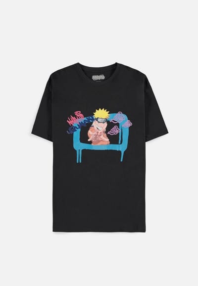 Naruto - Graffiti Square Heren T-shirt - XS - Zwart