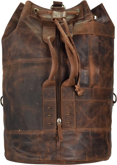 Greenland Nature Klassieke rugzak leer 50 cm - braun