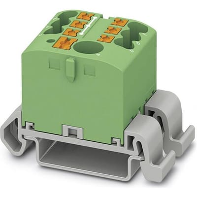 Phoenix Contact 3273206 Verdeelblok 25.2 mm Spanveer Groen 10 stuk(s)