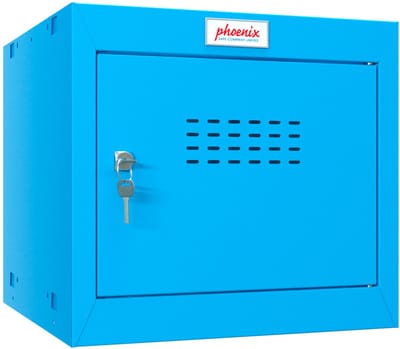 phoenix afsluitbaar kubus-kastje CL0344, sleutelslot, blauw