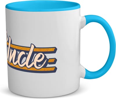 Akyol - uncle koffiemok - theemok - blauw - Oom - oom - verjaardag - cadeautje - kado - geschenk - 350 ML inhoud
