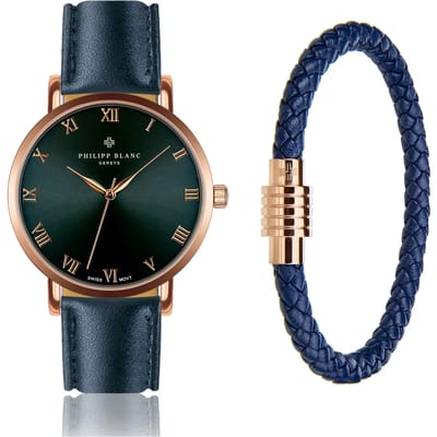 Horloge en leren band Philipp Blanc Bern