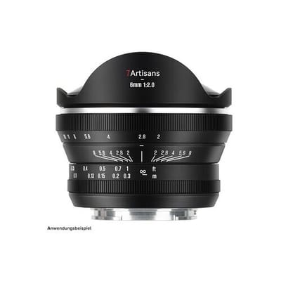7Artisans 6mm f/2 fisheye  Fuji X-Mount