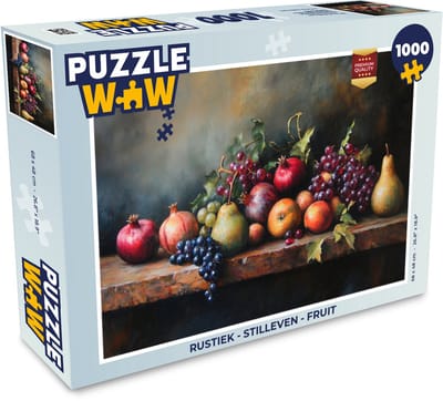 Puzzel Rustiek - Stilleven - Fruit - Legpuzzel - Puzzel 1000 stukjes volwassenen