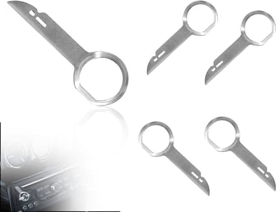 Dailygoody - Auto Radio Removal Tool - Radio Ontgrendeling Sleutel - Roestvrij Staal - Geschikt voor VW en Audi - Eenvoudig in gebruik - Compact design