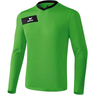 Erima Porto Shirt Lange Mouw Green-Zwart Maat XL