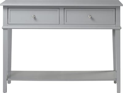 Franklin-Consoletafel - 2-laden - Grijs MDF