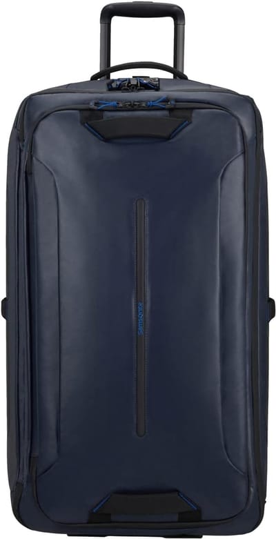Reistas met wielen - Grote koffer - Lange reizen - Gemaakt van gerecycled materiaal - 79 cm - Blauw