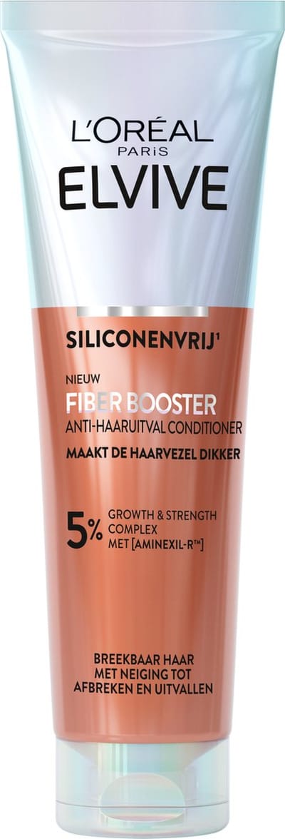 L'Oréal Paris Elvive Fiber Booster Anti-Haaruitval Conditioner - Voor dikker, sterker haar - Geschikt voor breekbaar haar met neiging tot afbreken en uitvallen - 150ml