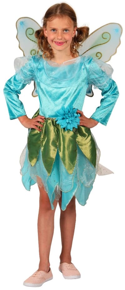 Elfje Blue wonder Volwassenen Vrouwen Turquoise Feeën, Elfjes en Engeltjes Maat 1