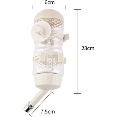 Honden Drinkbak Plastic 500ml Waterfles Dispenser Voederbak Hangend Huisdier Puppy Voederbak De Bal Type Hangende Drinkfles CF-208D white