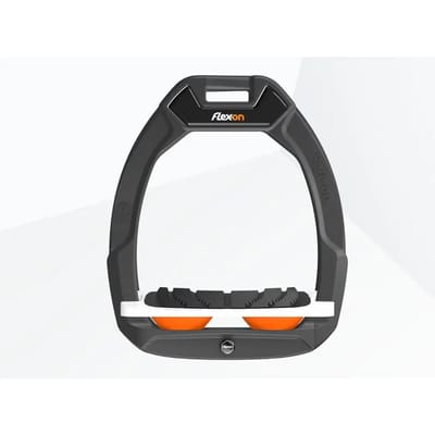 Veiligheidsbeugels voor paardrijden Ingelend Grip Antraciet/Wit/Oranje Flex-On Safe-On