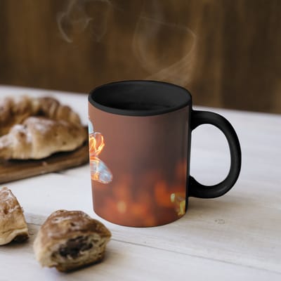 Magische Mok - Foto op Warmte Mokken - Koffiemok - Glazen - Bloem - Zonlicht - Magic Mok - Beker - 350 ML - Theemok