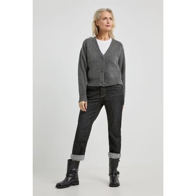 Josephine & Co Aletta Cardigan Anthracite Maat: XL | Cardigans Outlet | Dames | Grijs