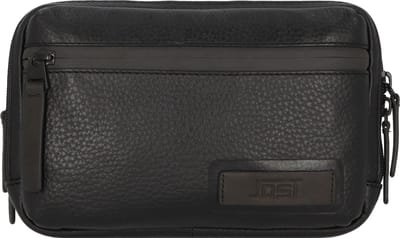 JOST Leren Schoudertas Stockholm Men´s Bag Black Zwart
