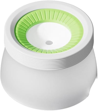 VHV-Morsbestendige voerbak 600 ml — Speciale drinkbak voor katten en honden met drijvende schijf — Slow feeder-ontwerp — Spatbestendige bak — Groen