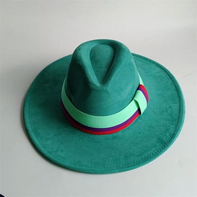 Grijsbruine Suede Hoed Brede Rand Nieuwe Fedora Hoed Mannen Vrouwen Herfst Winter Vilten Hoeden Klassieke Kerk Fedoras Chapeau Sombrer 56 -58cm black