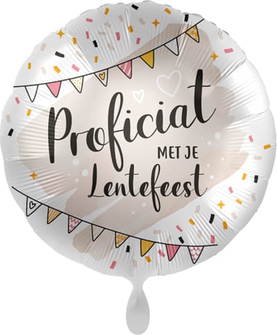 Folieballon - Lentefeest Proficiat