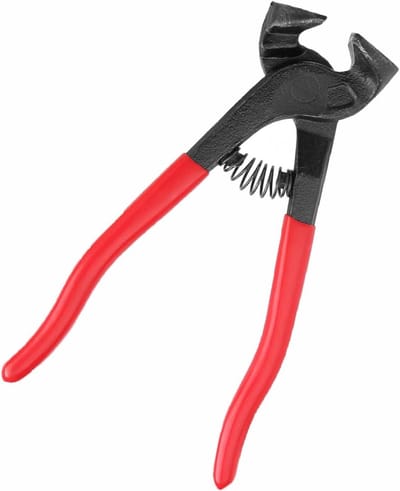 Tegeltang Keramiek - Mozaïekschaar Glas - Nauwkeurig Snijden - Energiebesparende Hefboomwerking - 20 cm - Rood