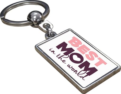 Best Mom In The World - Sleutelhanger - Cadeau - Verjaardag - Kerst - Kado - Valentijn - Moederdag - Moederdag cadeautje - Moederdag cadeau voor mama