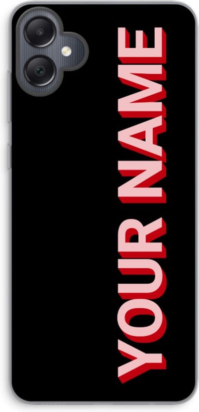 Gepersonaliseerd - Case Company® - Hoesje geschikt voor Samsung Galaxy A05 hoesje - Namecase - Soft Cover Telefoonhoesje - Bescherming aan alle Kanten en Schermrand
