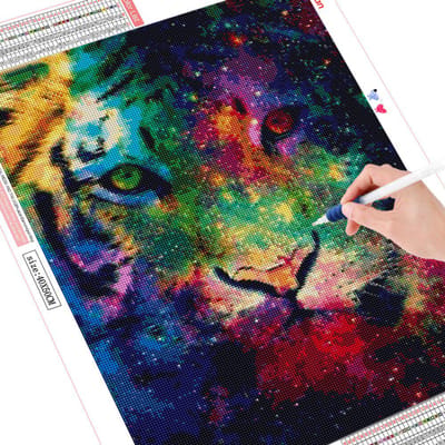 5D DIY diamant schilderij graffiti tijger handgemaakte diamant borduurwerk verkoop dier volledige boor kruissteek woondecoratie Full Square 20X30CM
