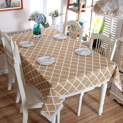 Moderne Ronde Rechthoekige Kersttafelkleed Kant Geometrie Ruit Zachte Katoen Linnen Stof Tafelkleed Banket Voor Thee 40cm X 60cm gray