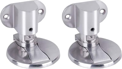 Magnetische Deurstop - Deurhouder - Deur Open Houden - In Hoogte Verstelbaar - 2 Stuks - Zilver