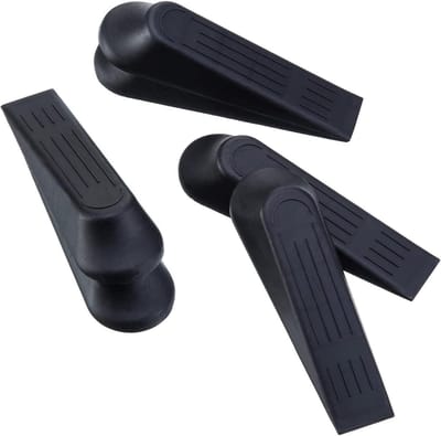 Deurstoppers Antislip - Deurwiggen Zwart - Deuren Open Houden - Zonder Rubber Geur - 119 cm Lengte - Zwart
