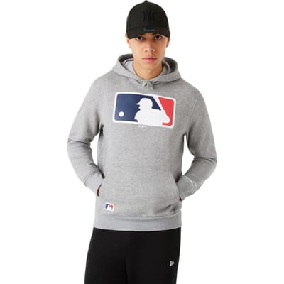 New Era Logo Hoody Grijs