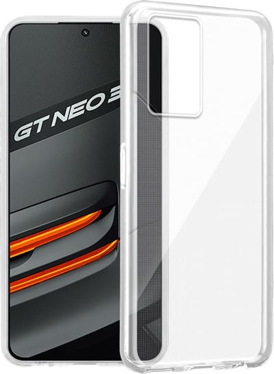 Cadorabo Hoesje geschikt voor Realme GT Neo 3 in VOLLEDIG TRANSPARANT - Beschermhoes gemaakt van flexibel TPU Silicone Case Cover