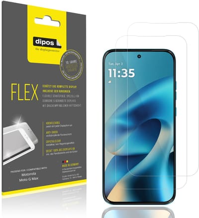 dipos – 2x Beschermfolie geschikt voor Motorola Moto G Max | 3D Full Cover Screenprotector | 100% Passend