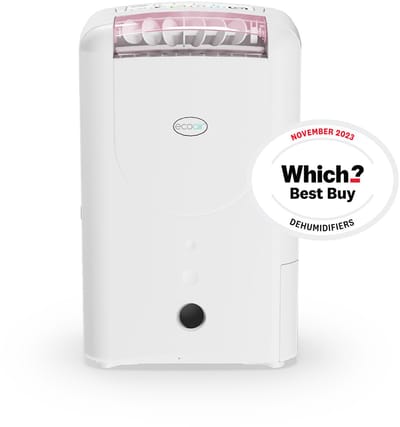 EcoAir Classic 7,5L (Pink) - Adsorptiedroger - Ontvochtigt tot 7.5L per dag – Voor ruimtes tot 60 m² - Zeer stil - Incl. wasdroogfunctie