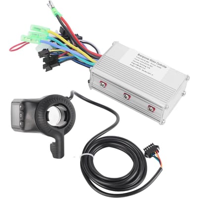Contrôleur de vitesse de moteur sans balais 350 W 36 V 48 V, accélérateur au pouce avec écran LCD GZ3 pour vélo électrique white