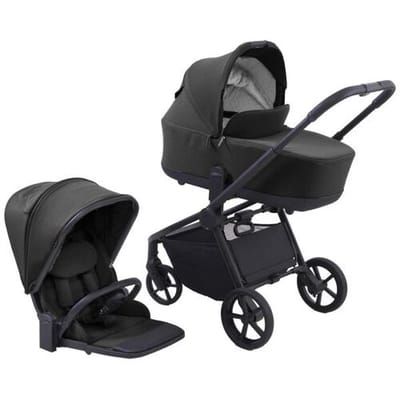 Prénatal kinderwagen Sammy - Compleet - Makkelijk inklapbaar - Met ingebouwd anti-refluxsysteem - Zwart