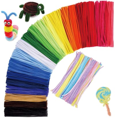 ByShane - 300 Stuks Kleurrijke Pijpenragers 30cm voor Knutselprojecten - Buigpluche Kunstpijpenragers - Pijpreinigerdraad voor Handwerk en Decoraties