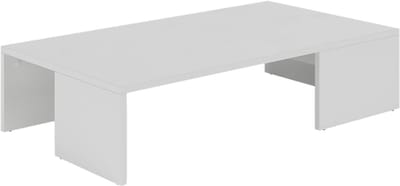 Salontafel Rechthoekig - Bijzettafel Modern - Woonkamer Meubel - Strak Scandinavisch Design - 90 x 50 cm - Wit