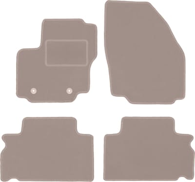 Beige velours matten voor: Ford Galaxy MK2 minivan (2006-2011)