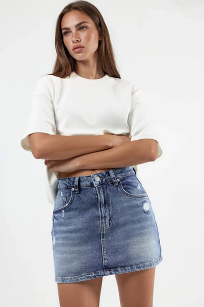 Denim Skort