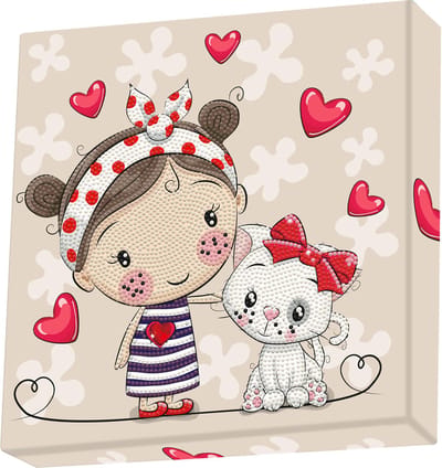 Diamond Dotz knutselset - Good Friends - diamant schilderen.