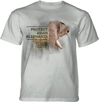 T-shirt Protect Asian Elephant Grey S