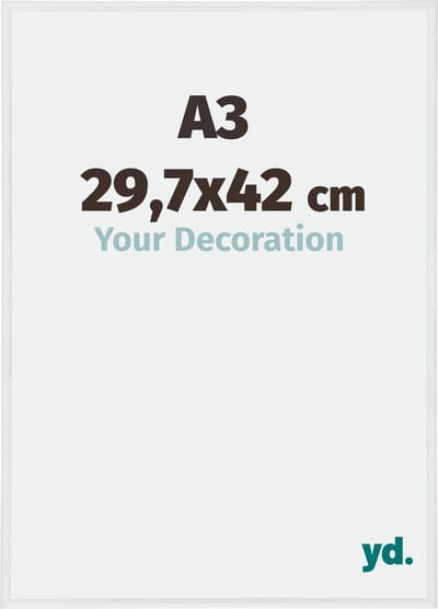 Your Decoration - Fotolijst A3 29,7x42 cm - Kunststof - Wit Hoogglans - Annecy