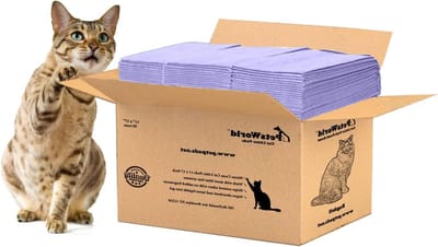 Kattenbak Vullingen - Kattenbak Pads - Hygiënisch Houden - Ongeparfumeerd - 50 stuks - Wit