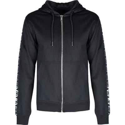 Les Hommes blouse Zip Up Mannen zwart