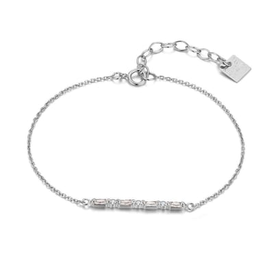 Twice As Nice Armband in zilver, met zirkonia Zilverkleurig 16cm+3cm
