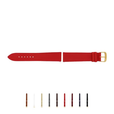 SELVA horlogeband, 14-24 mm, leer, verwisselbaar, vervangende band voor smartwatch, gemaakt in Duitsland