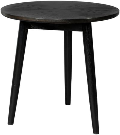 Housecraft Living Fabio Bijzettafel Rond 50x50 cm Hout Zwart