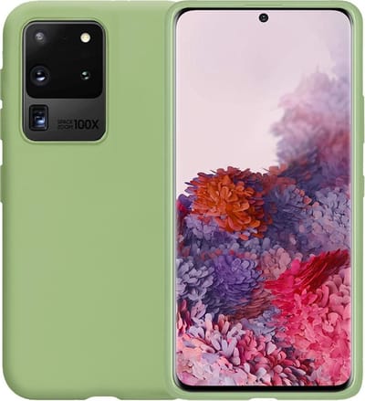 Hoesje - Geschikt voor Samsung Galaxy S20 Ultra - Sterk & Shockproof - Hoes Cover - Siliconen Case - Telefoonhoesjes - Groen